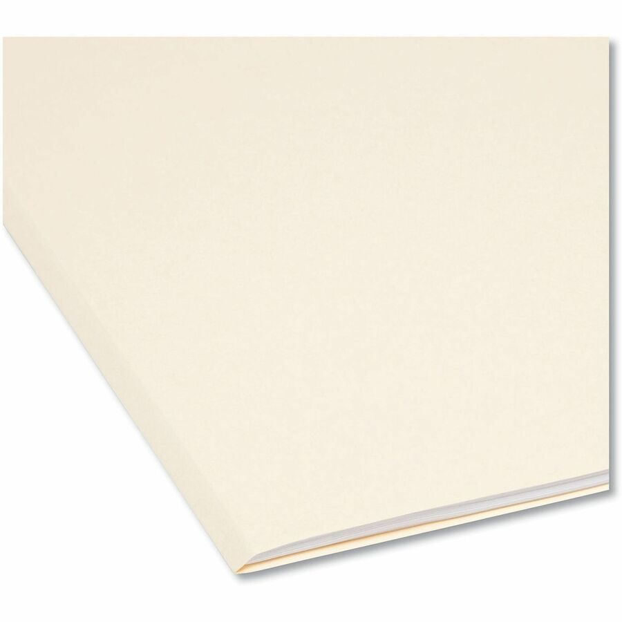 Reinforced Guide Height File Folders, 2/5-Cut Printed Tabs: Right Position, Letter Size, 0.75" Expansion, Manila, 100/Box