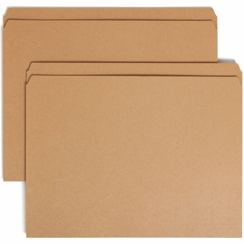 Heavyweight Kraft File Folder, Straight Tabs, Letter Size, 0.75" Expansion, 11-pt Kraft, Brown, 100/Box