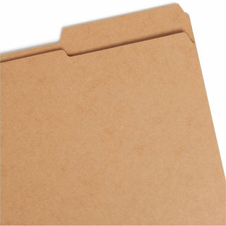 Guide Height Reinforced Heavyweight Kraft File Folder, 2/5-Cut Tabs: Right of Center, Letter, 0.75" Expansion, Brown, 100/Box