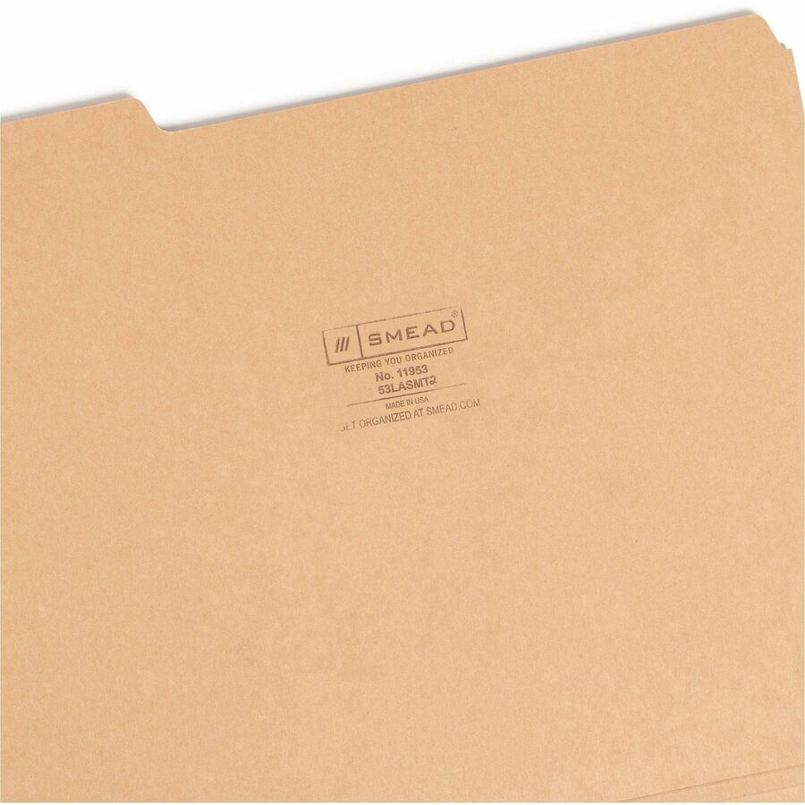 Colored File Folders, 1/3-Cut Tabs: Assorted, Letter Size, 0.75" Expansion, Assorted Colors, 100/Box