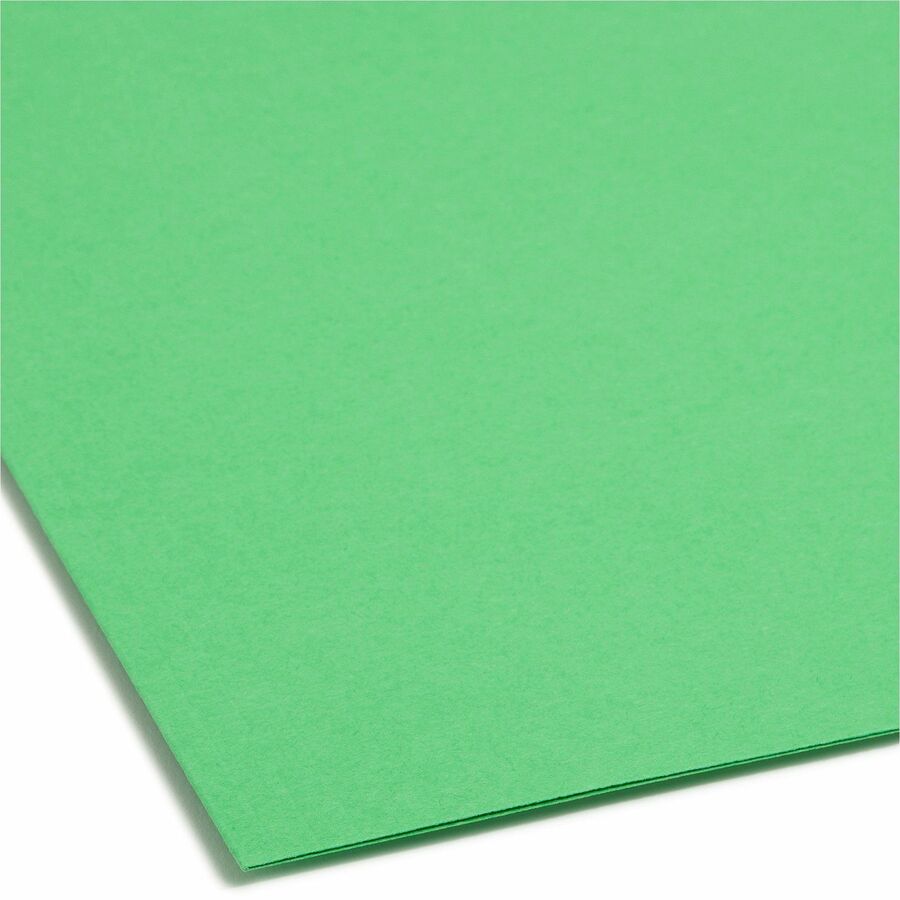 Top Tab Colored Fastener Folders, 0.75" Expansion, 2 Fasteners, Letter Size, Green Exterior, 50/Box