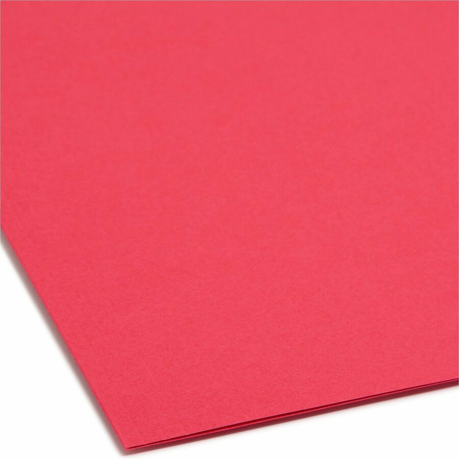 Top Tab Colored Fastener Folders, 0.75" Expansion, 2 Fasteners, Letter Size, Red Exterior, 50/Box