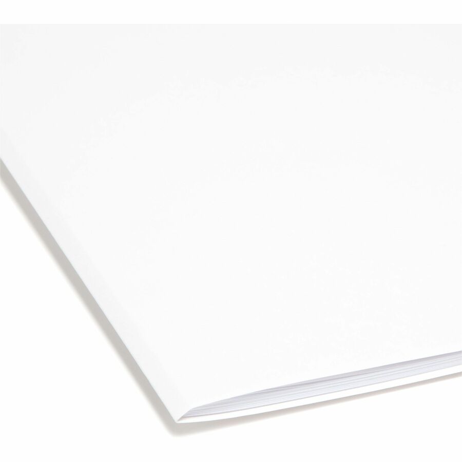 Reinforced Top Tab Colored File Folders, 1/3-Cut Tabs: Assorted, Letter Size, 0.75" Expansion, White, 100/Box