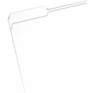 Reinforced Top Tab Colored File Folders, 1/3-Cut Tabs: Assorted, Letter Size, 0.75" Expansion, White, 100/Box