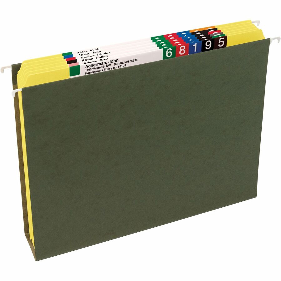 Reinforced Top Tab Colored File Folders, Straight Tabs, Letter Size, 0.75" Expansion, Yellow, 100/Box