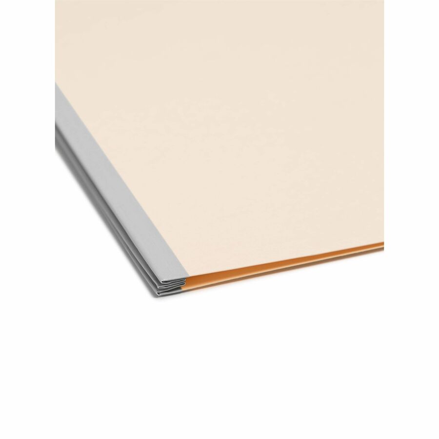 Six-Section Top Tab Classification Folders, 2" Expansion, 2 Dividers, 6 Fasteners, Letter Size, Manila, 10/Box