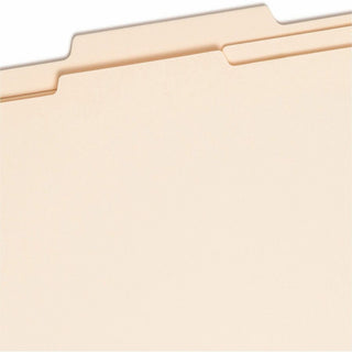 Six-Section Top Tab Classification Folders, 2" Expansion, 2 Dividers, 6 Fasteners, Letter Size, Manila, 10/Box
