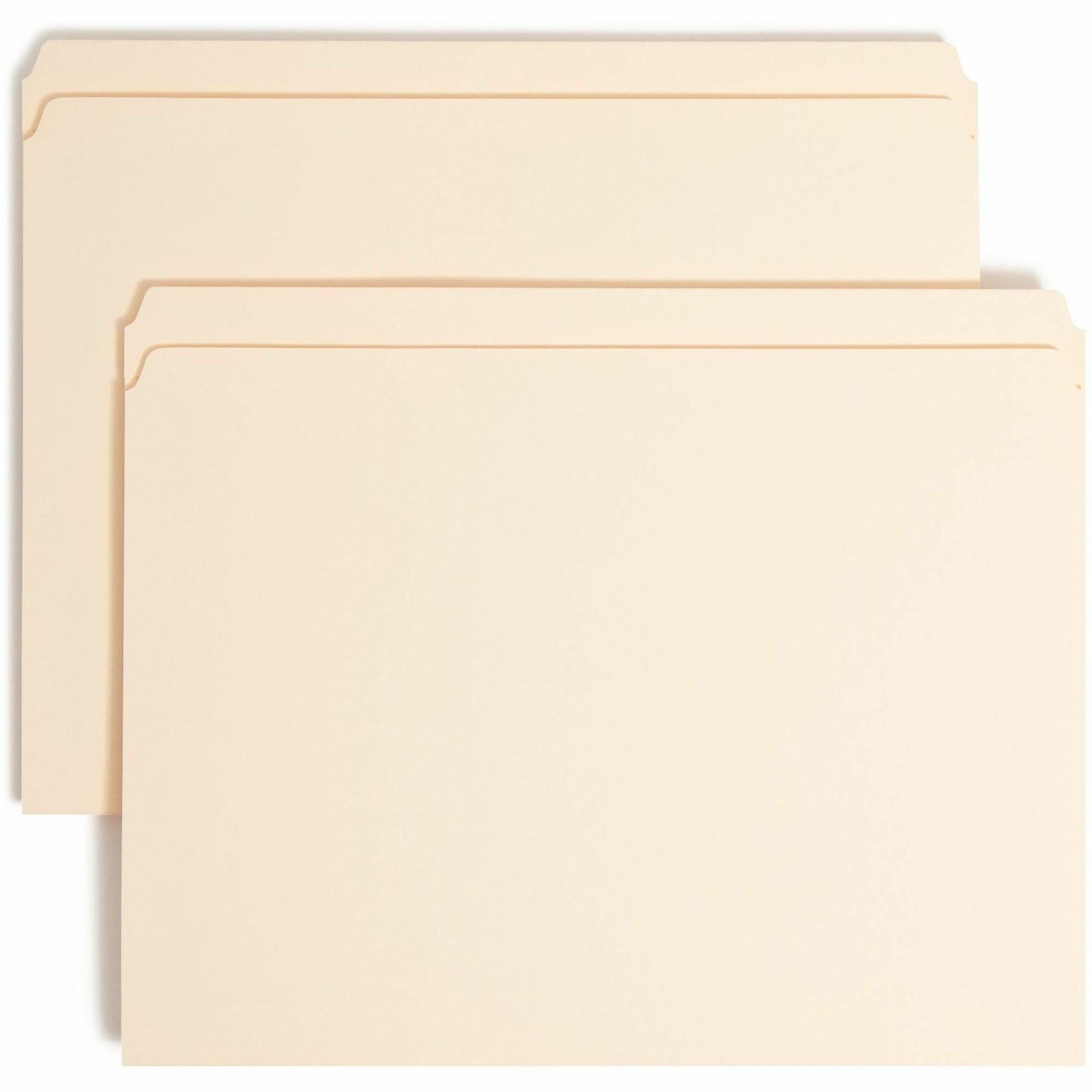 Top Tab Fastener Folders, Straight Tabs, 0.75" Expansion, 1 Fastener, Letter Size, Manila Exterior, 50/Box