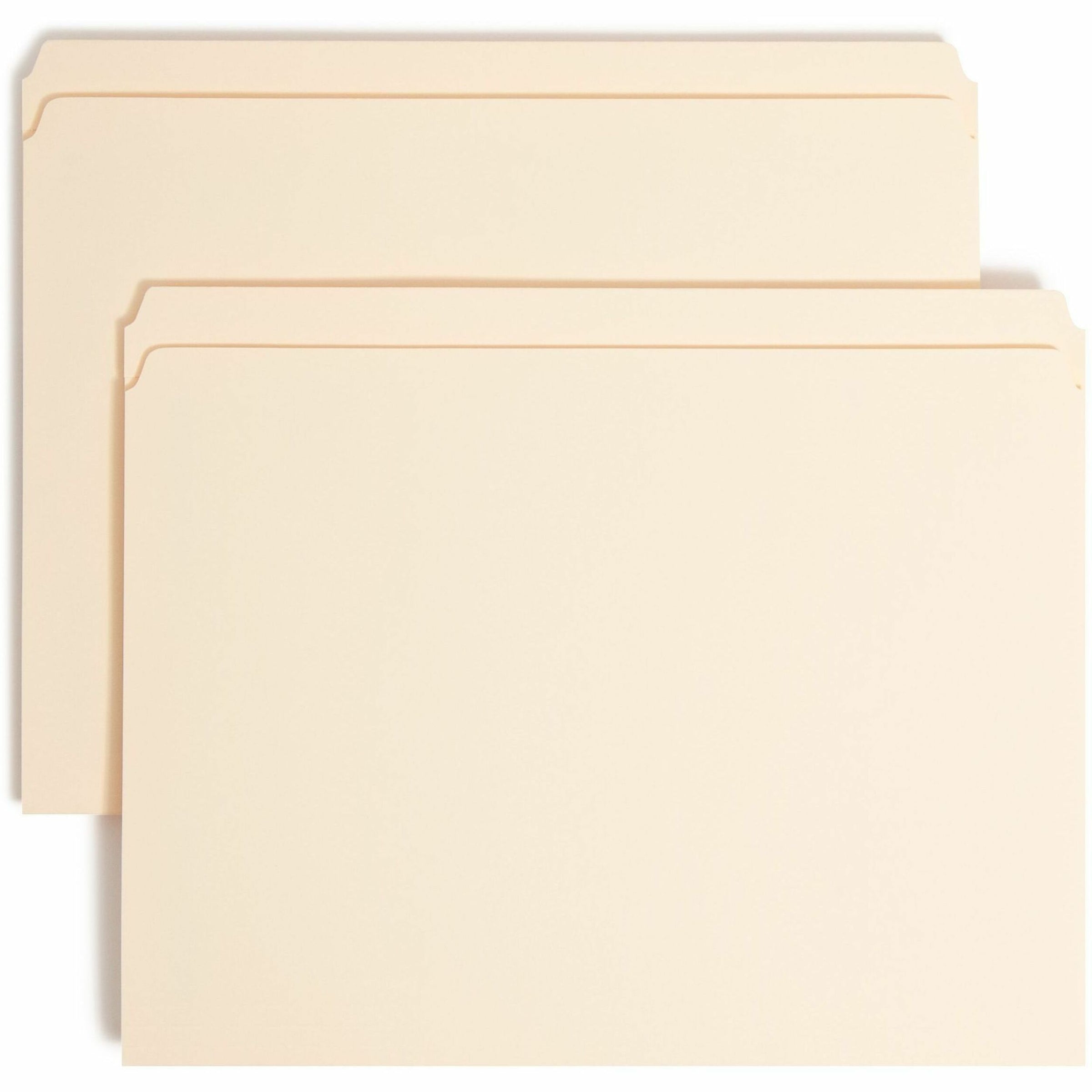 Top Tab Fastener Folders, Straight Tabs, 0.75" Expansion, 1 Fastener, Letter Size, Manila Exterior, 50/Box