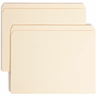 Top Tab Fastener Folders, Straight Tabs, 0.75" Expansion, 1 Fastener, Letter Size, Manila Exterior, 50/Box