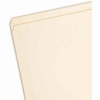 Top Tab Fastener Folders, Straight Tabs, 0.75" Expansion, 1 Fastener, Letter Size, Manila Exterior, 50/Box
