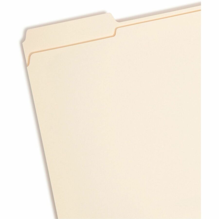 Top Tab Fastener Folders, 1/3-Cut Tabs: Assorted, 0.75" Expansion, 1 Fastener, Letter Size, Manila Exterior, 50/Box