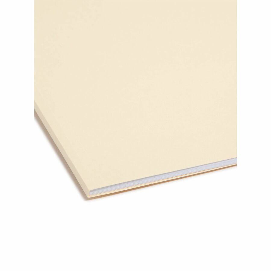 Recycled Top Tab Fastener Folders, 1/3-Cut Tabs: Assorted, 0.75" Expansion, 2 Fasteners, Letter Size, Manila Exterior, 50/Box