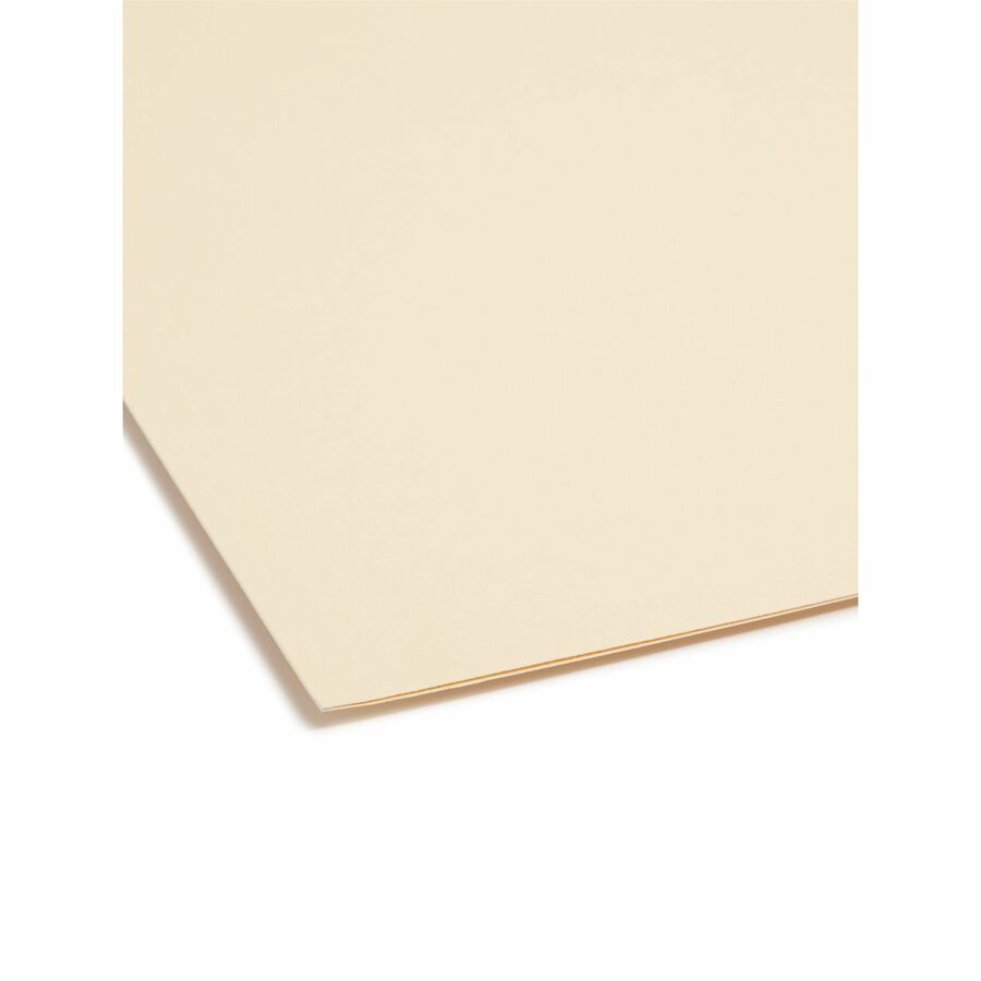 Recycled Top Tab Fastener Folders, 1/3-Cut Tabs: Assorted, 0.75" Expansion, 2 Fasteners, Letter Size, Manila Exterior, 50/Box