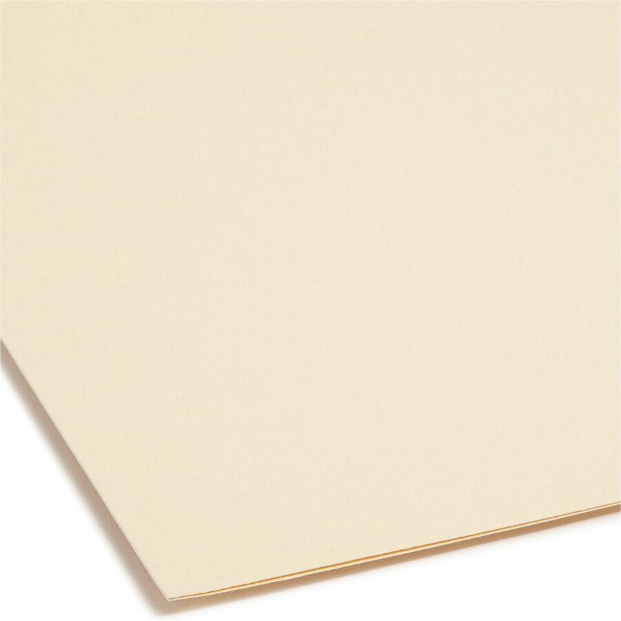 Recycled Top Tab Fastener Folders, 1/3-Cut Tabs: Assorted, 0.75" Expansion, 2 Fasteners, Letter Size, Manila Exterior, 50/Box