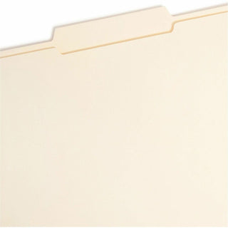 Top Tab Fastener Folders, Guide-Height 2/5-Cut Tabs, 0.75" Expansion, 2 Fasteners, Letter Size, 11-pt Manila, 50/Box