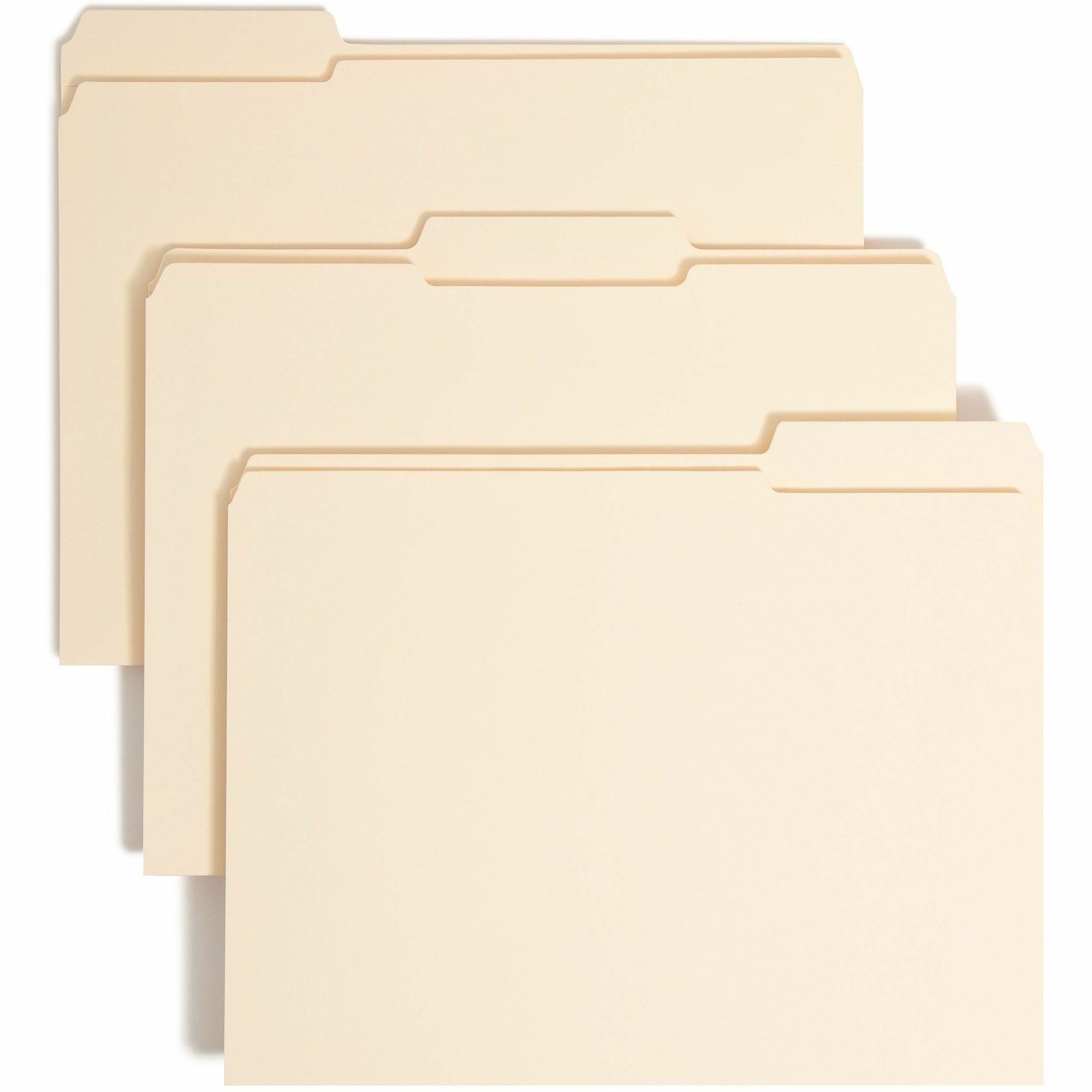 Top Tab Manila Expansion Fastener Folders, 1.5" Expansion, 2 Fasteners, Letter Size, Manila Exterior, 50/Box