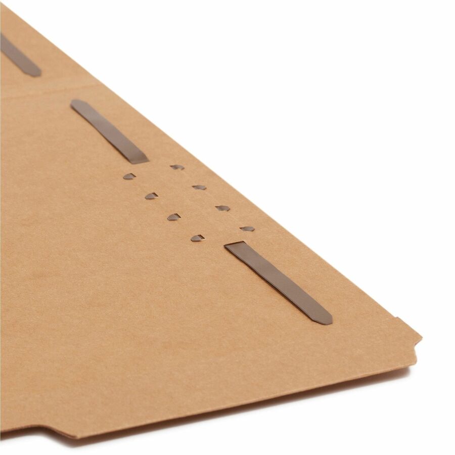 Top Tab Fastener Folders, 1/3-Cut Tabs: Assorted, 0.75" Expansion, 2 Fasteners, Letter Size, Kraft Exterior, 50/Box