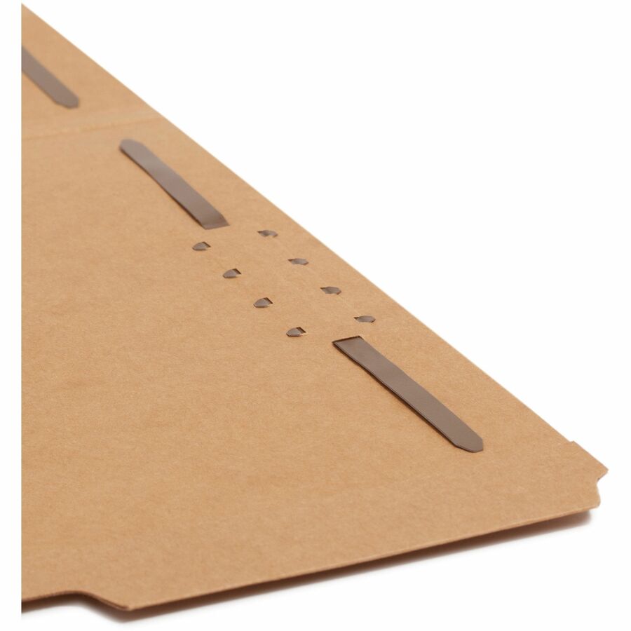 Top Tab Fastener Folders, 1/3-Cut Tabs: Assorted, 0.75" Expansion, 2 Fasteners, Letter Size, Kraft Exterior, 50/Box