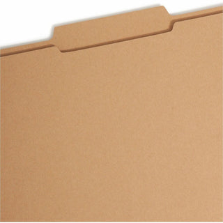 Top Tab Fastener Folders, Guide-Height 2/5-Cut Tabs, 0.75" Expansion, 2 Fasteners, Letter Size, 11-pt Kraft, 50/Box