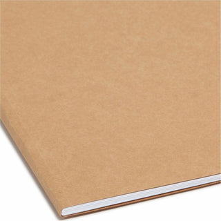 Top Tab Fastener Folders, Guide-Height 2/5-Cut Tabs, 0.75" Expansion, 2 Fasteners, Letter Size, 11-pt Kraft, 50/Box