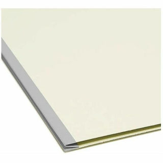 Recycled Pressboard Fastener Folders, 1/3-Cut Tabs, Two SafeSHIELD Fasteners, 1" Expansion, Letter Size, Gray-Green, 25/Box