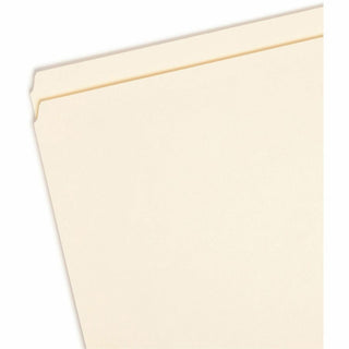Manila File Folders, Straight Tabs, Legal Size, 0.75" Expansion, Manila, 100/Box