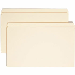 Manila File Folders, Straight Tabs, Legal Size, 0.75" Expansion, Manila, 100/Box