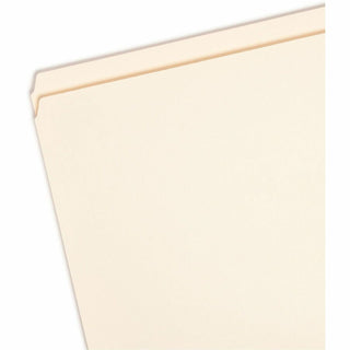 Reinforced Tab Manila File Folders, Straight Tabs, Legal Size, 0.75" Expansion, 11-pt Manila, 100/Box