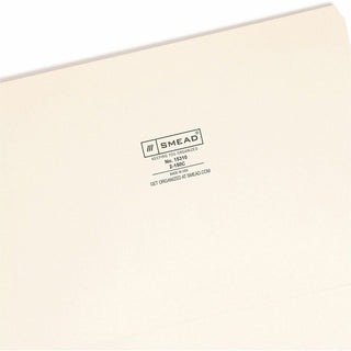 Reinforced Tab Manila File Folders, Straight Tabs, Legal Size, 0.75" Expansion, 11-pt Manila, 100/Box