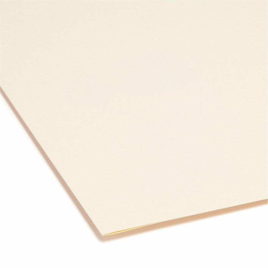 Reinforced Tab Manila File Folders, Straight Tabs, Legal Size, 0.75" Expansion, 11-pt Manila, 100/Box