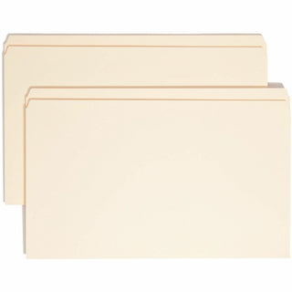 Reinforced Tab Manila File Folders, Straight Tabs, Legal Size, 0.75" Expansion, 11-pt Manila, 100/Box