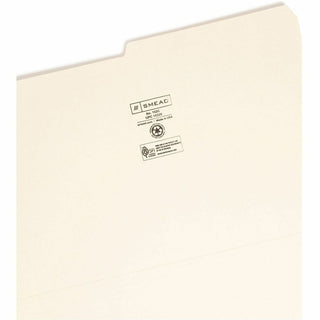 Manila File Folders, 1/2-Cut Tabs: Assorted, Legal Size, 0.75" Expansion, Manila, 100/Box