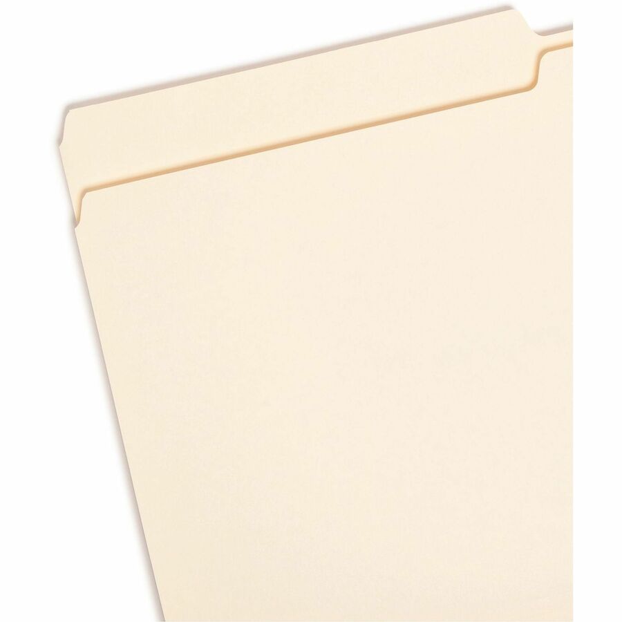 Manila File Folders, 1/2-Cut Tabs: Assorted, Legal Size, 0.75" Expansion, Manila, 100/Box