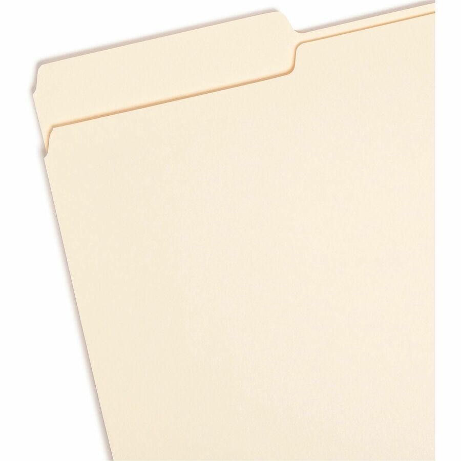 Manila File Folders, 1/3-Cut Tabs: Assorted, Legal Size, 0.75" Expansion, Manila, 100/Box