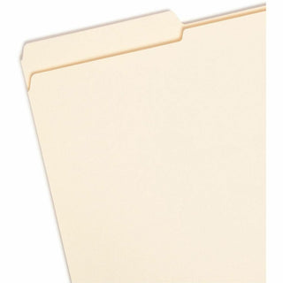 Reinforced Tab Manila File Folders, 1/3-Cut Tabs: Left Position, Legal Size, 0.75" Expansion, 11-pt Manila, 100/Box