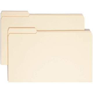 Reinforced Tab Manila File Folders, 1/3-Cut Tabs: Left Position, Legal Size, 0.75" Expansion, 11-pt Manila, 100/Box