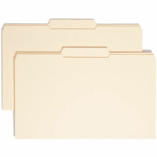 Reinforced Tab Manila File Folders, 1/3-Cut Tabs: Center Position, Legal Size, 0.75" Expansion, 11-pt Manila, 100/Box