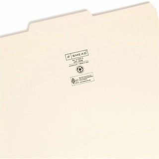 Reinforced Tab Manila File Folders, 1/3-Cut Tabs: Center Position, Legal Size, 0.75" Expansion, 11-pt Manila, 100/Box