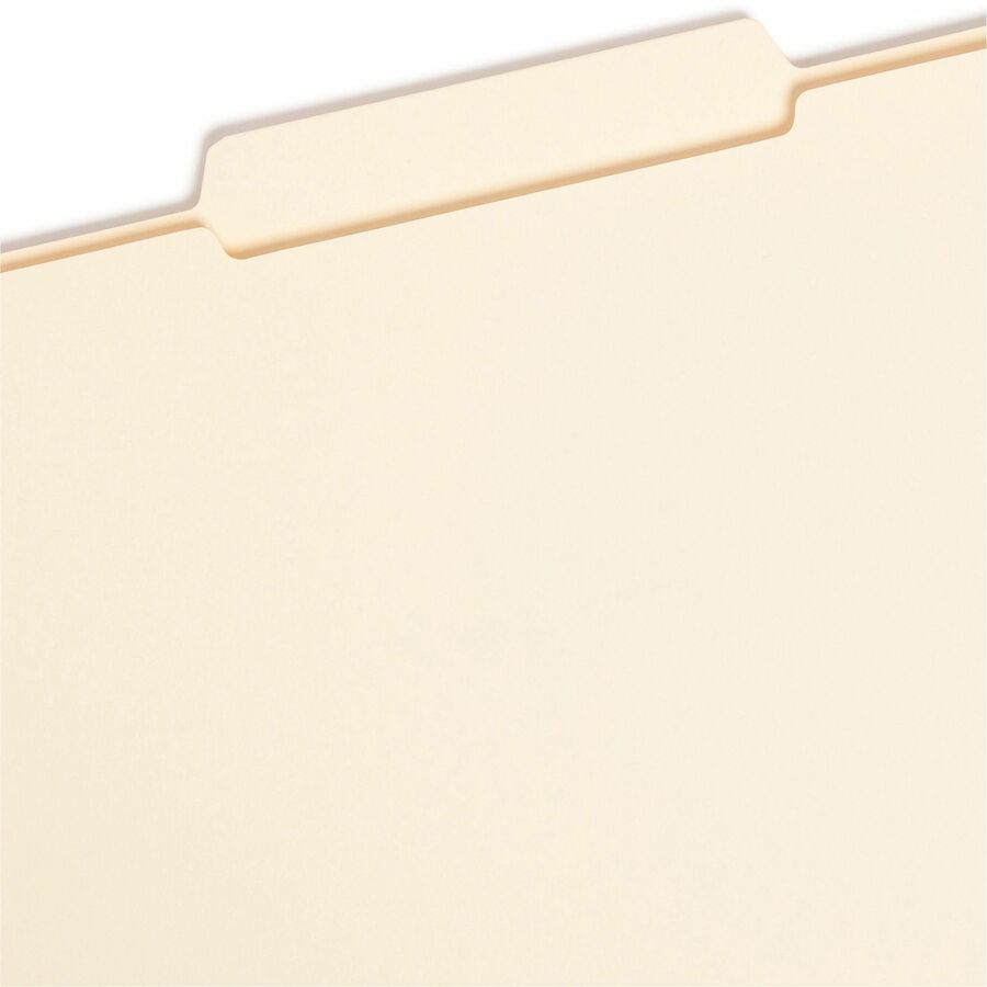 Reinforced Tab Manila File Folders, 1/3-Cut Tabs: Center Position, Legal Size, 0.75" Expansion, 11-pt Manila, 100/Box