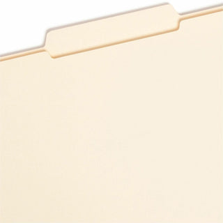 Reinforced Tab Manila File Folders, 1/3-Cut Tabs: Center Position, Legal Size, 0.75" Expansion, 11-pt Manila, 100/Box