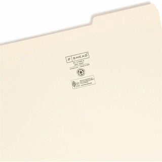 Reinforced Tab Manila File Folders, 1/3-Cut Tabs: Right Position, Legal Size, 0.75" Expansion, 11-pt Manila, 100/Box