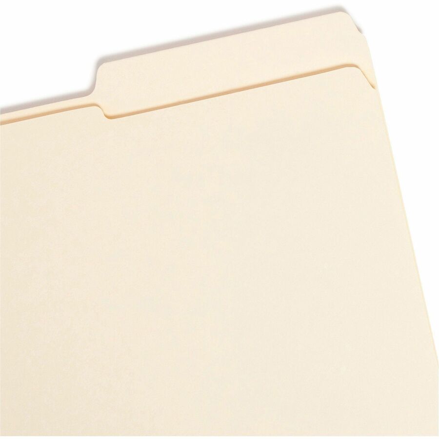 Reinforced Tab Manila File Folders, 1/3-Cut Tabs: Right Position, Legal Size, 0.75" Expansion, 11-pt Manila, 100/Box