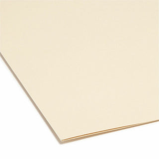 100% Recycled Manila Top Tab File Folders, 1/3-Cut Tabs: Assorted, Legal Size, 0.75" Expansion, Manila, 100/Box
