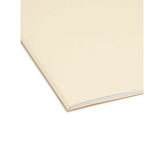 100% Recycled Manila Top Tab File Folders, 1/3-Cut Tabs: Assorted, Legal Size, 0.75" Expansion, Manila, 100/Box