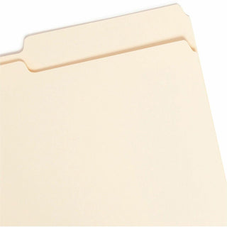 Manila Guide Height Systems File Folders, 2/5-Cut Tabs: Right of Center, Legal Size, 0.75" Expansion, Manila, 100/Box