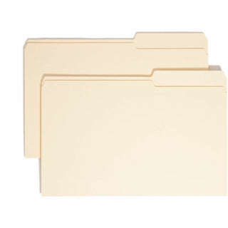 Manila Guide Height Systems File Folders, 2/5-Cut Tabs: Right of Center, Legal Size, 0.75" Expansion, Manila, 100/Box