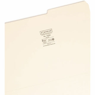 Manila Guide Height Systems File Folders, 2/5-Cut Tabs: Right of Center, Legal Size, 0.75" Expansion, Manila, 100/Box