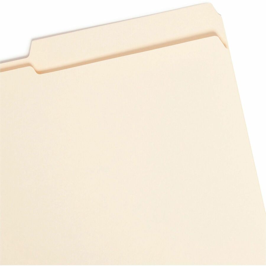 Reinforced Guide Height File Folders, 2/5-Cut Tabs: Right Position, Legal Size, 0.75" Expansion, Manila, 100/Box