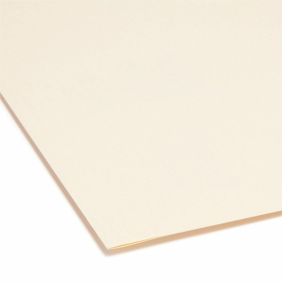 Reinforced Tab Manila File Folders, 1/3-Cut Tabs: Assorted, Legal Size, 0.75" Expansion, 14-pt Manila, 100/Box